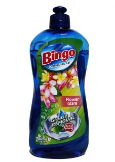 Bingo Floral Glare  Препарат за миене на съдове 400 мл