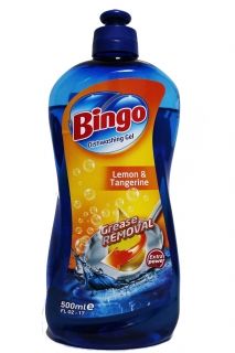 Bingo Lemon & Tangerine Препарат за миене на съдове 400 мл