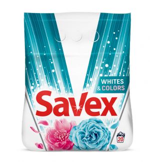Прах за Пране Savex Whites &  Colors  2 кг 